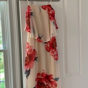 SOLD - floor length light pink dress - Nordstrom